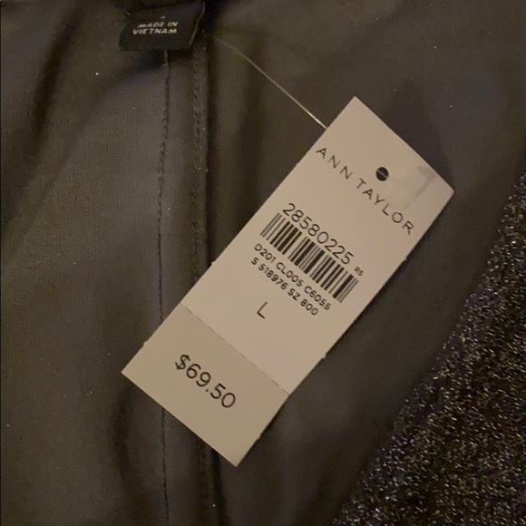 Ann Taylor Shimmer Ruffle Puff Sleeve Top - Picture 6 of 6